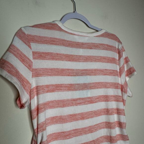 Market & Spruce Maternity T-Shirt Short Sleeve Stretch Crewneck Ruched NWT Small - Picture 6 of 9